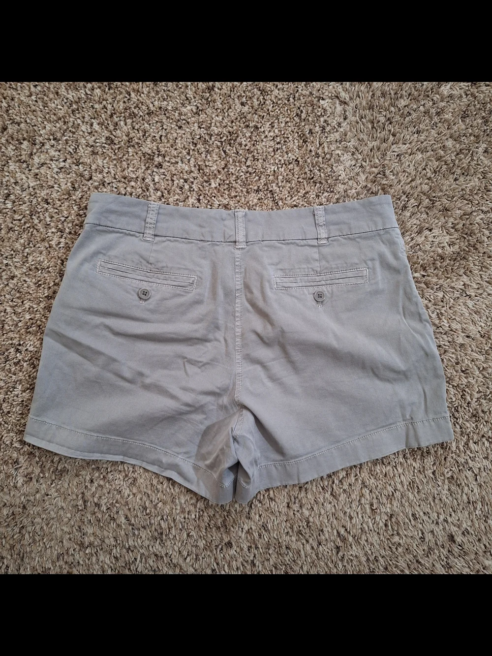 J.Crew Grey Chino Shorts Size 8 -  Lightweight Summer Coastal Style